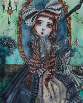 Dear Alice original art work on paper A3  Sold