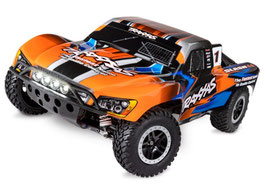 SLVR TRAXXAS Slash 4x4 1/10 Short-Course RTR Brushed, mit Akku, Ladegerät und LED-Licht