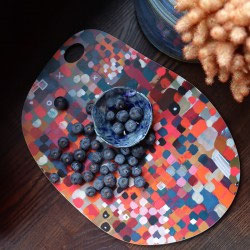 Confetti orange - Planche à découper palette