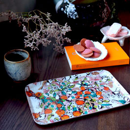 Pomme d'api pêche - Plateau en mélaminé XS