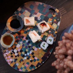 Confetti prune - Planche à découper palette