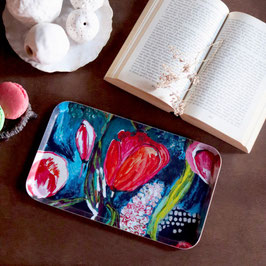 Plateau en mélaminé XS – Giverny bleu