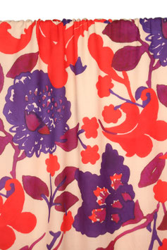 Atelier jupe purple red flower cotton