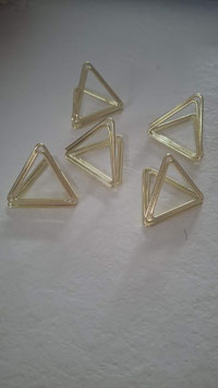 Porte prénom/menu triangle doré