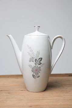 Théière porcelaine - Fleurs grises 8961