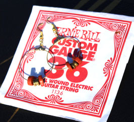 BLOW OUT SALE!!  Upcycled Guitar String Earrings - Red Jasper