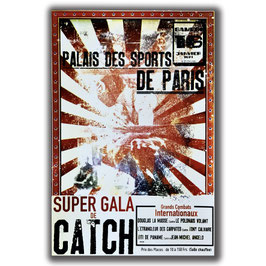 Affiche "Super gala de catch" de l'artiste Raynald Najosky