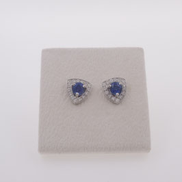 Boucles d'oreilles saphirs