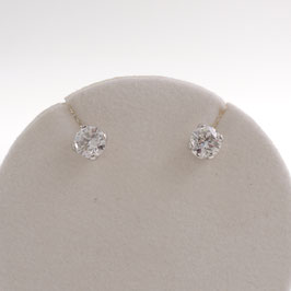 Boucles d'oreiles diamant 4 griffes