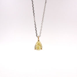 Pendentid Diamant jaune poire