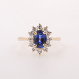 Bague entourage marguerite