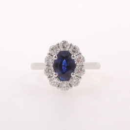 Bague entourage griffes communes