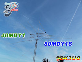 80MDY1S Antenna dipolo 1 elemento 3,5Mhz