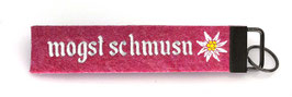 Filz-Schlüsselanhänger "mogst schmusen"