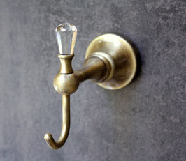 Nostalgie Handtuchhaken BOROMES mit Swarovski Elements Kristall