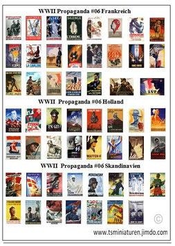 1:72 WWII Propaganda Plakate #06 Frankreich & Holland