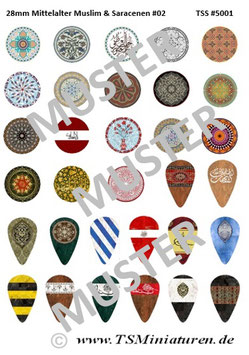 28mm Shield Sticker Muslims #02