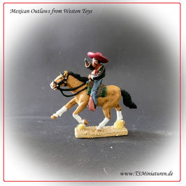 1x handpainted Mexican mounted Outlaws #04