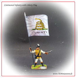1x 1:32 Continental Infantry #06 Flagbearer