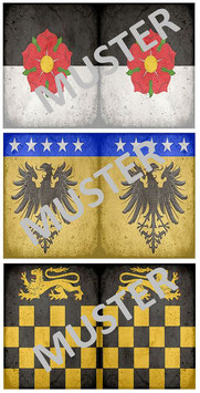 1:32 Fahnen Deutsche Ritter #09 Friedrich I. Barbarossa