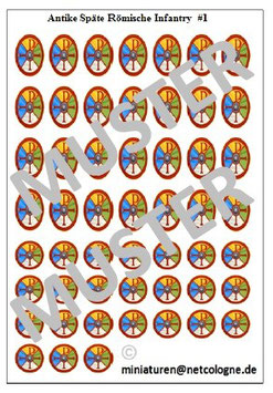 1:72 Schilde Spät Römische Infanterie #01