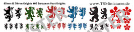 65mm - 70mm Wasserschieber Mittelalter #05 European Knights