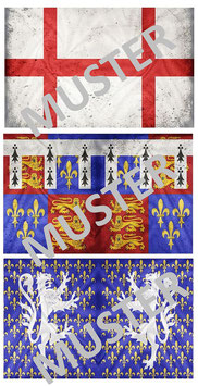 1:32 Fahnen Battle of Agnicourt #08 England