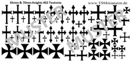 65mm - 70mm Wasserschieber Mittelalter #02 Teutonia Knights