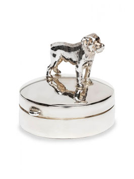 Mini urn hond of kat zilver