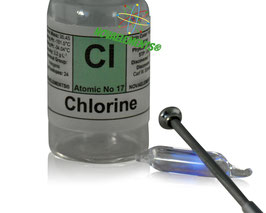 Chlorine gas rarefied ampoule 99%