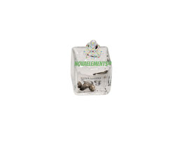 Barium metal 100mg crystals argon sealed glass cube