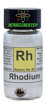 Rhodium metal pellet 99.99%