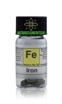 Iron metal shiny 5 grams 99.99%