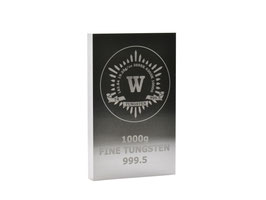 Tungsten metal bullion different weighs, 99.95% Pure