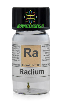 Radium Watch Hand sealed ampoule and vial