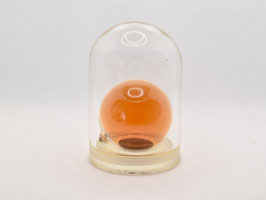 Bromine amazing glass sphere inside glass dome SEALED