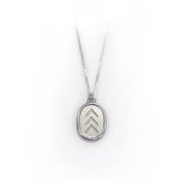 Suus&Co ketting ovaal 3*V zilver