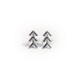Suus&Co oorknopjes 3*V zilver