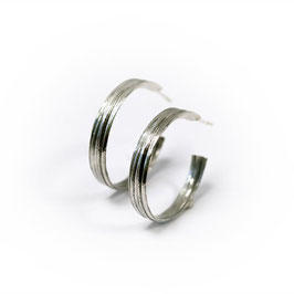 Oorringen Linea zilver