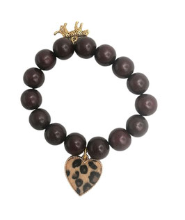 ARMBAND WOOD animalprint