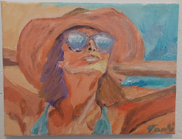 Frau mit Sonnenbrille