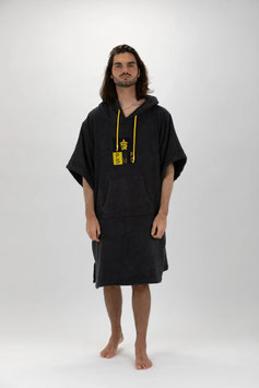 Cooler Surf Poncho in dunkelgrau