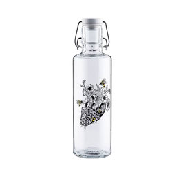 Soulbottles Trinkflasche aus Glas "No Bees no Future" 0,6l