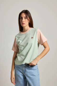 Trendsplant Color Block T-Shirt Mint Green