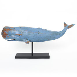 Design Skulptur Pottwal auf Ständer