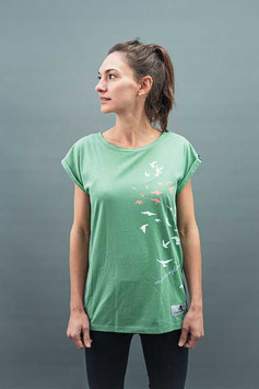 Schwerelosigkite Shirt Wind grün für Mädels