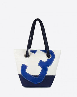 727 Shopper Handtasche Legende weiß/marine Nr. 3 blau
