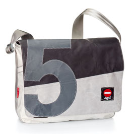 360° Messenger Bag Barkasse L weiß/grau