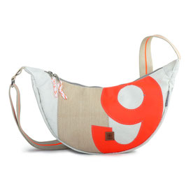 360° Unisextasche Roop L RESQ weiß/sand Zahl orange