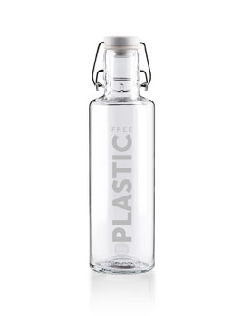Soulbottles Trinkflasche aus Glas "Plastic Free" 0,6l
